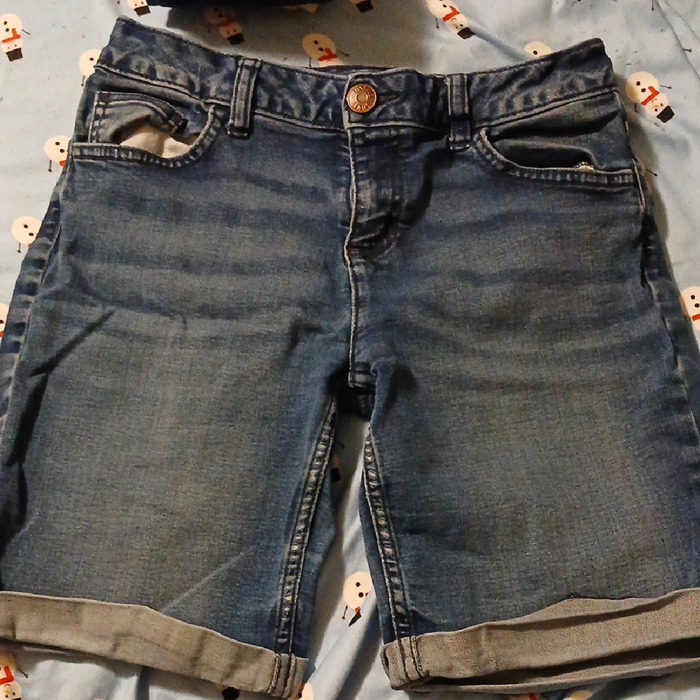 Justice girls Denim shorts 16